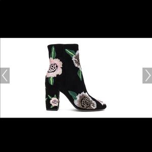 Rebecca Minkoff suede booties.